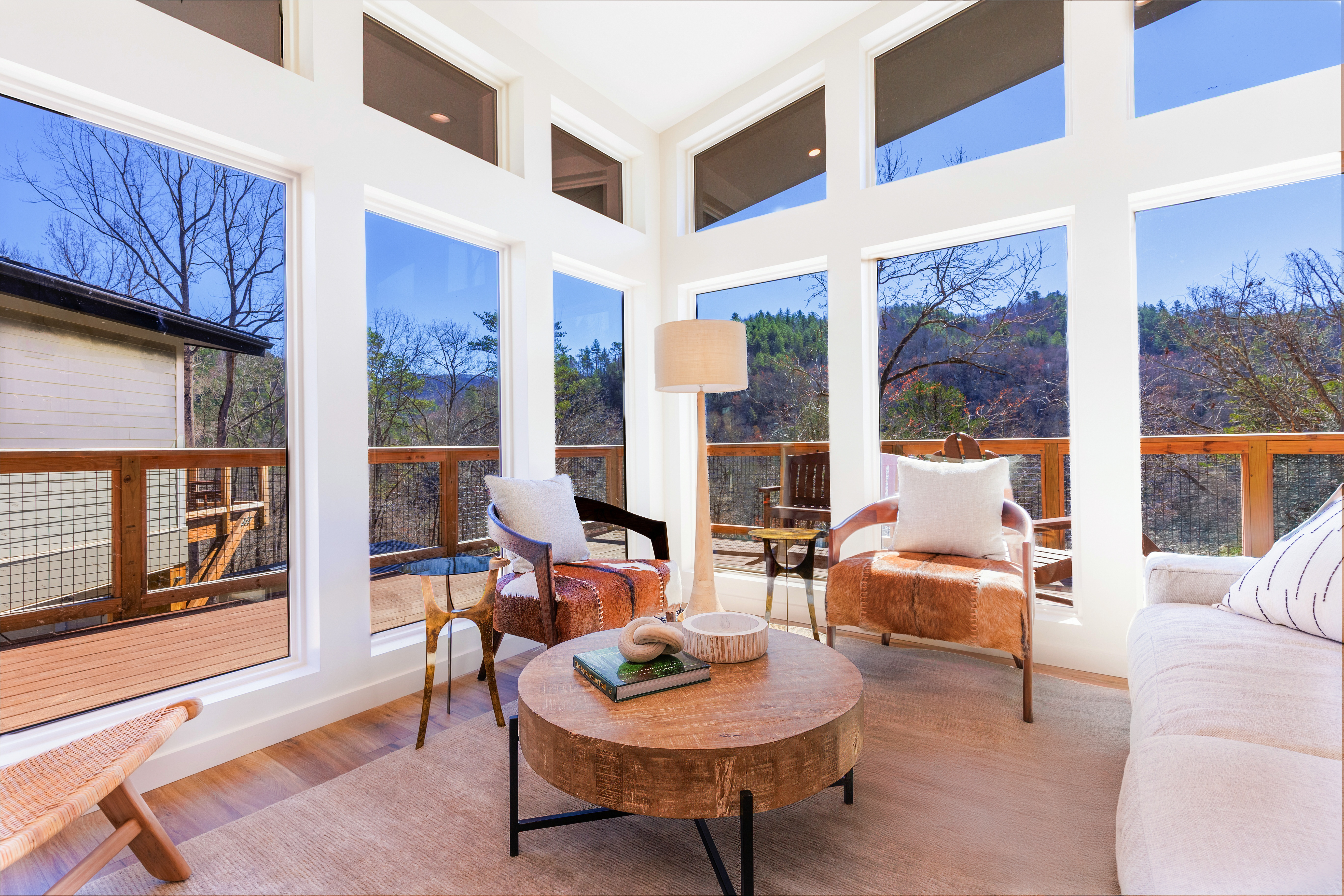 Hemlocks Sitting Area View Outside
