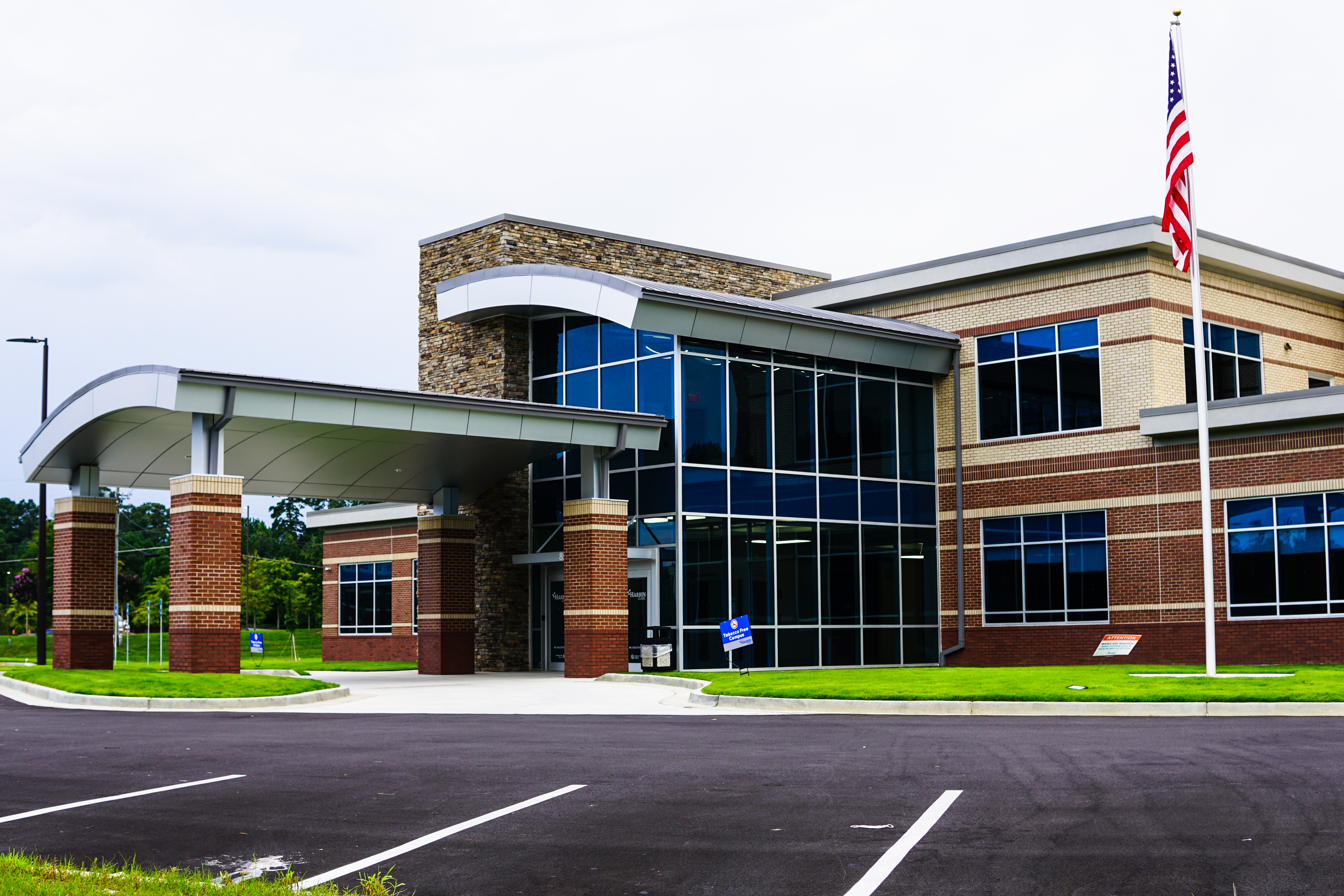 Curtain Wall Glass Mid Shot